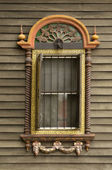 Obraz premium Ancient temple in northern windows.