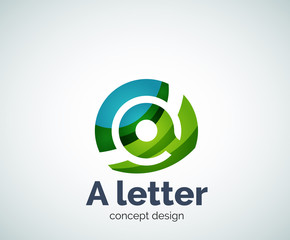 Vector A letter concept logo template