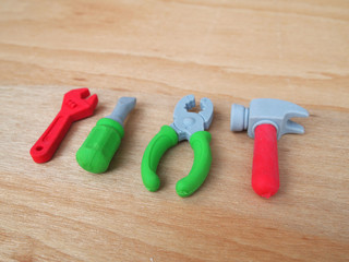 Carpenter tools made from rubber 
