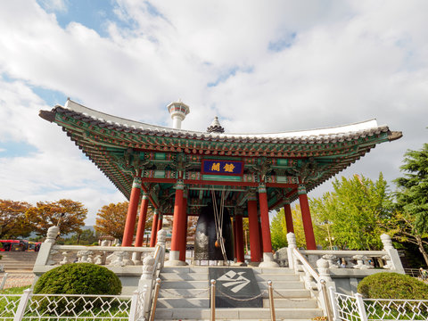 Yongdusan park in Busan, Republic of Korea