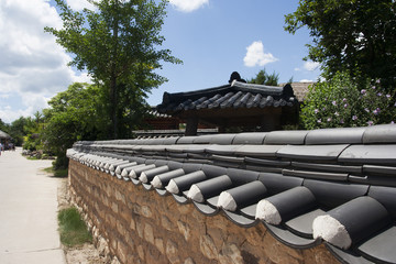 Korean traditional house, KIWA, in ANDONG, KOREA 
