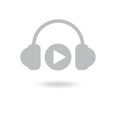 headphone icon vector isolated on white background. earphones music symbol for your design, logo, application, UI.