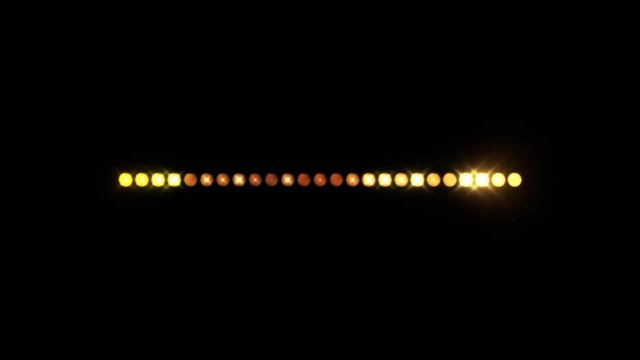 Strip of Lights Line of Flashing Lights