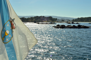shellfish harvesting in the Galician coast