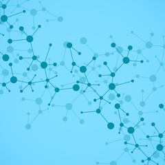 Molecule structure. DNA. Abstract background, vector illustration, eps10