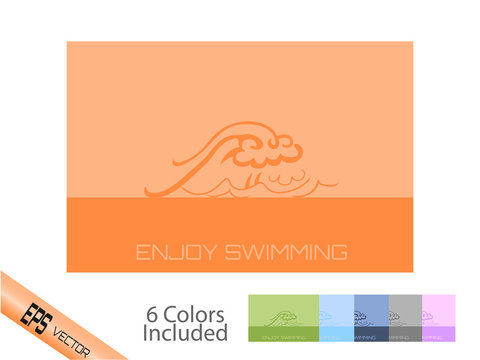 Enjoy Swimming Concept - set with 6 color included