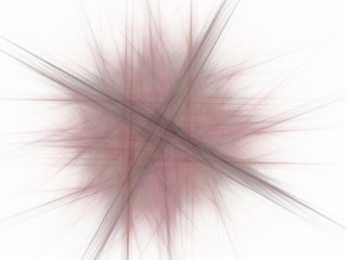 Pink gray abstract fractal with rays