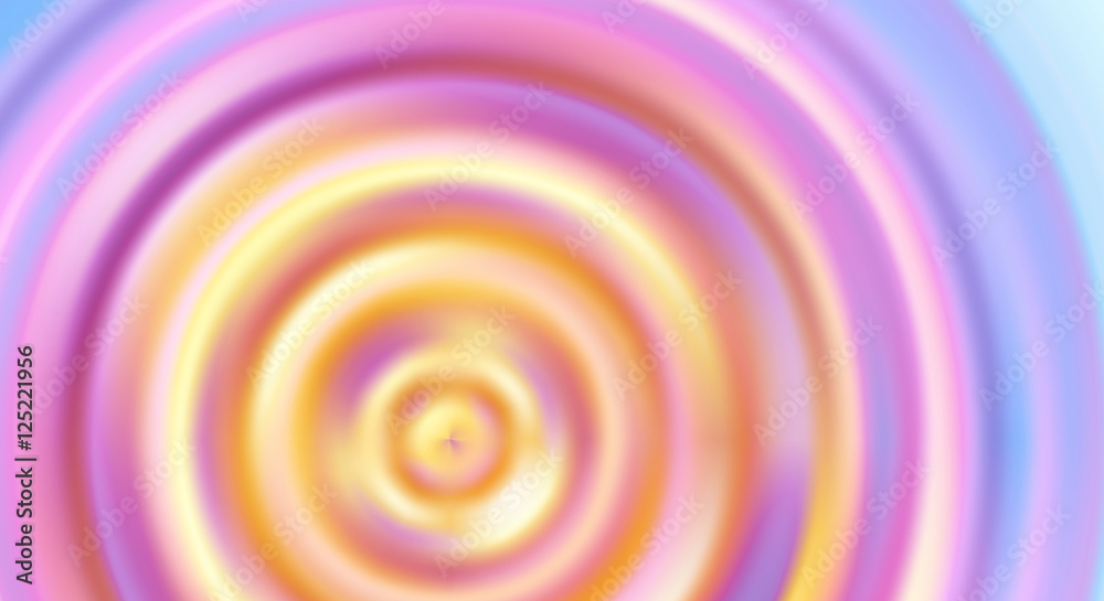 Poster high vibrations. rippled background with pulsate concentric circles