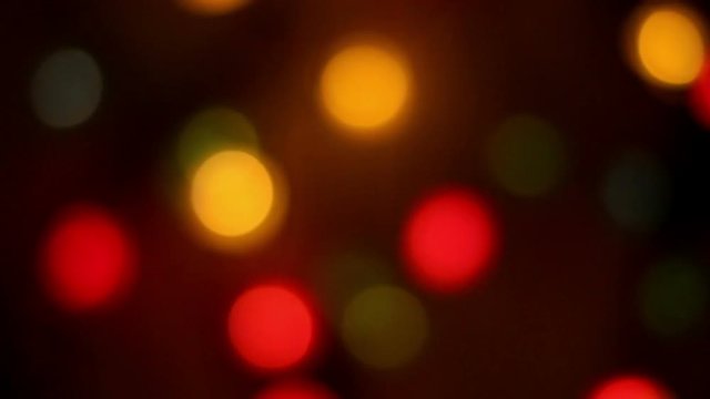 Christmas lights ,out of focus.