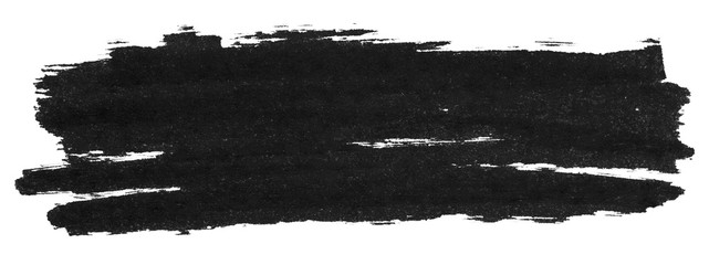 Fototapeta premium Czarna markier farby tekstura odizolowywająca na białym tle