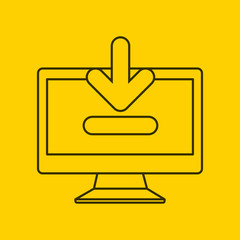 download digital data icons vector illustration design