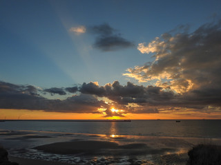 ciel avant le coucher de soleil