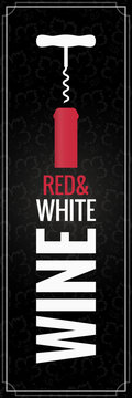 Wine red and white Bottle Logo Background