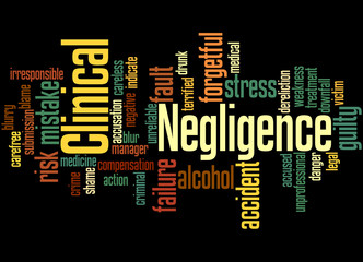 Clinical Negligence, word cloud concept 6