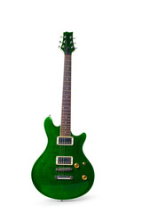 Naklejka premium electric guitar isolated on white background