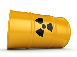 3D rendering radioactive barrel © apopium
