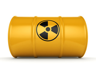 3D rendering radioactive barrel