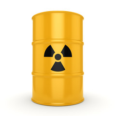 3D rendering radioactive barrel © apopium