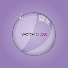 Glass Lens Vector Illustration
