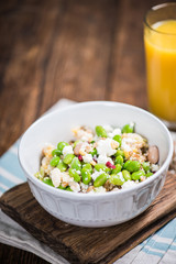 Superfood salad, healthy eating