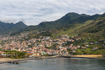 Fototapeta na wymiar View of Machico, Madeira Island, Portugal