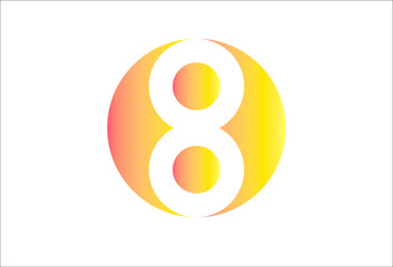 Golden 8 Logo Vektor