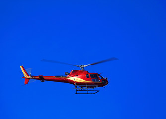Fototapeta na wymiar Mountain Rescue Helicopter