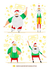 Santa Claus set for your design.