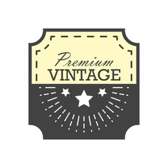 Vintage label design vector illustration. Template for you logo, letters and web design projects