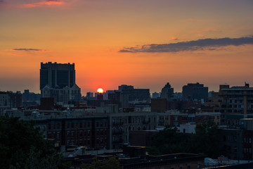 Sunrise over Harlem, NYC