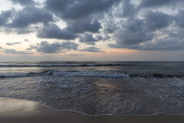 Picturesque sunset in Nusa Dua beach, Bali, Indonesia
