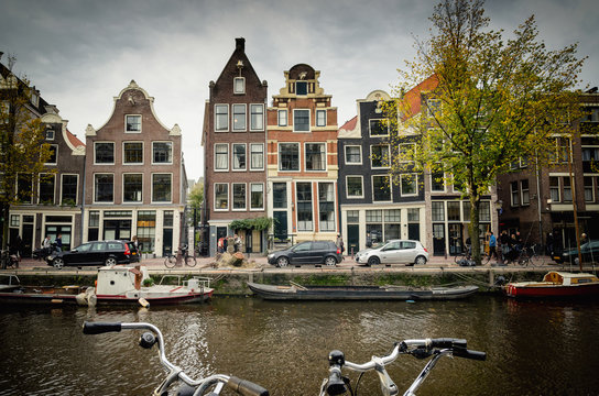view on Amsterdam city, Holland