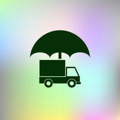 Cargo insurance icon