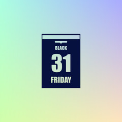 Black Friday Sale Calendar date page