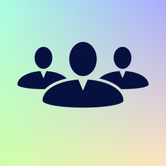 Add new user account flat icon for apps