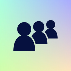 Add new user account flat icon for apps