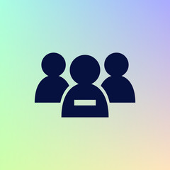 Add new user account flat icon for apps