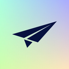 Fototapeta na wymiar Paper airplane icon