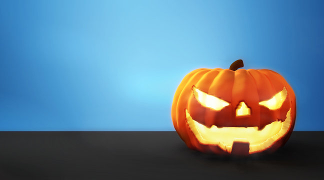 halloween pumpkin. Pumpkin halloween 3d render. Halloween backgr