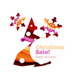 Christmas colorful geometric abstract background