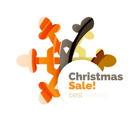 Christmas colorful geometric abstract background