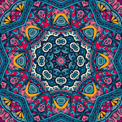 Abstract Tribal ethnic mandala round ornament