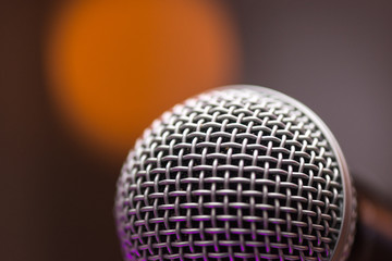 Close-up image of microphone