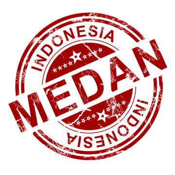 Red Medan stamp