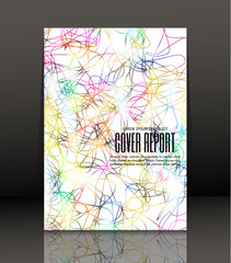 Template design for cover. Banner in A4 size. Abstract background. Vector, illustration.