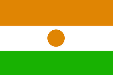 Niger flag ,Niger national flag illustration symbol.