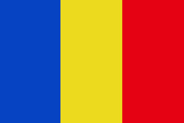 Fototapeta premium Romania flag ,Romania national flag illustration symbol.