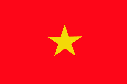 Vietnam flag ,Vietnam national flag illustration symbol.