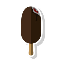 Ice cream icon. security system warning and protection theme. Isolated design. Vector illustration