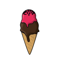 Ice cream icon. security system warning and protection theme. Isolated design. Vector illustration